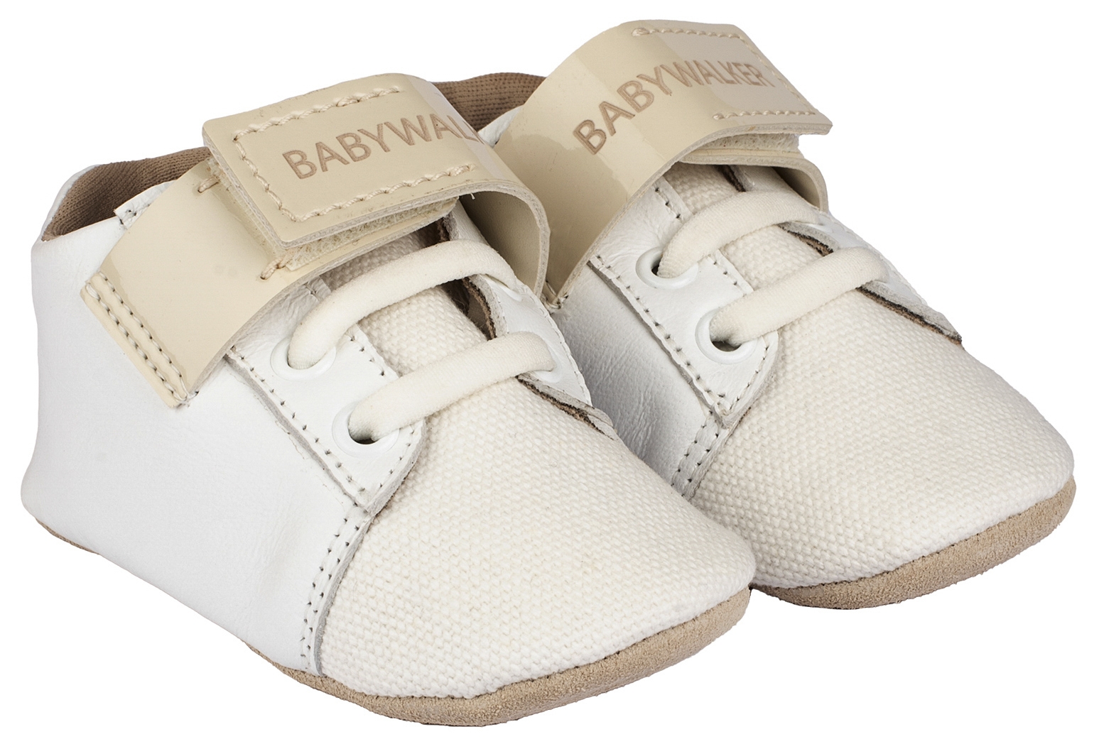 Babywalker Αγκαλιάς Χράτς Λευκό Εκρού - Βαπτιστικά παπούτσια για αγόρι