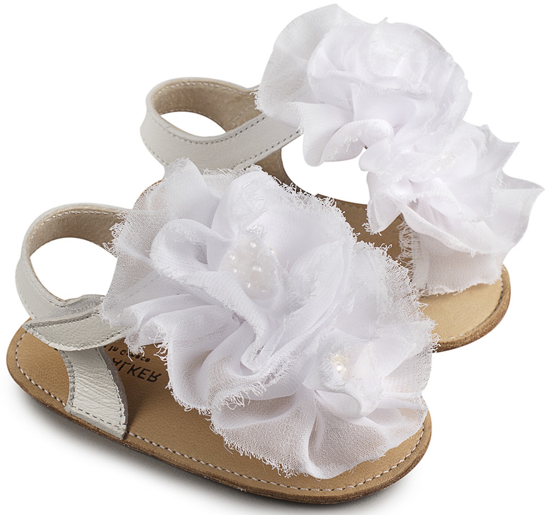 Babywalker πέδιλο αγκαλιάς Λευκό - Βαπτιστικά παπούτσια για κορίτσι