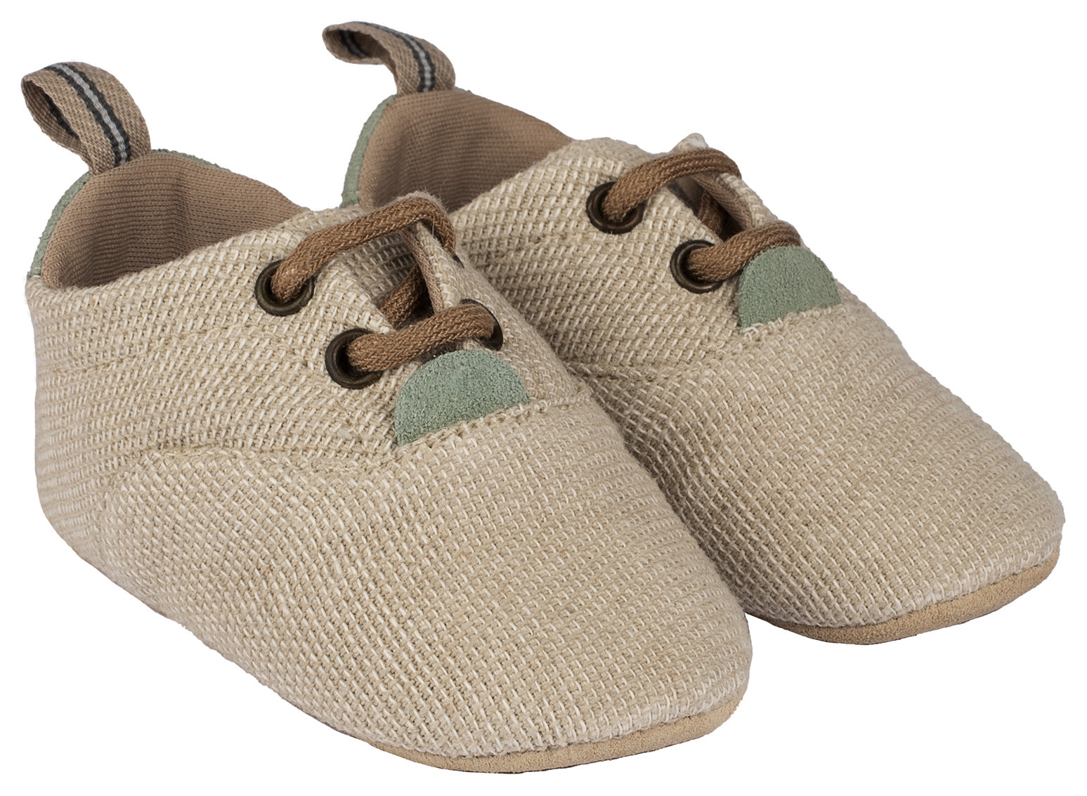 Babywalker Αγκαλιάς Δετό Μπεζ - Βαπτιστικά παπούτσια για αγόρι