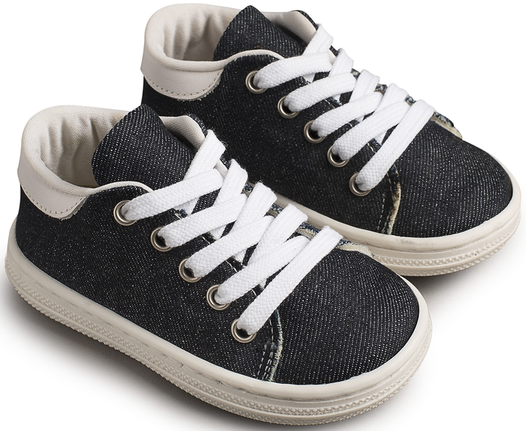 Babywalker Sneaker Canvas Μπλε - Βαπτιστικά παπούτσια για αγόρι