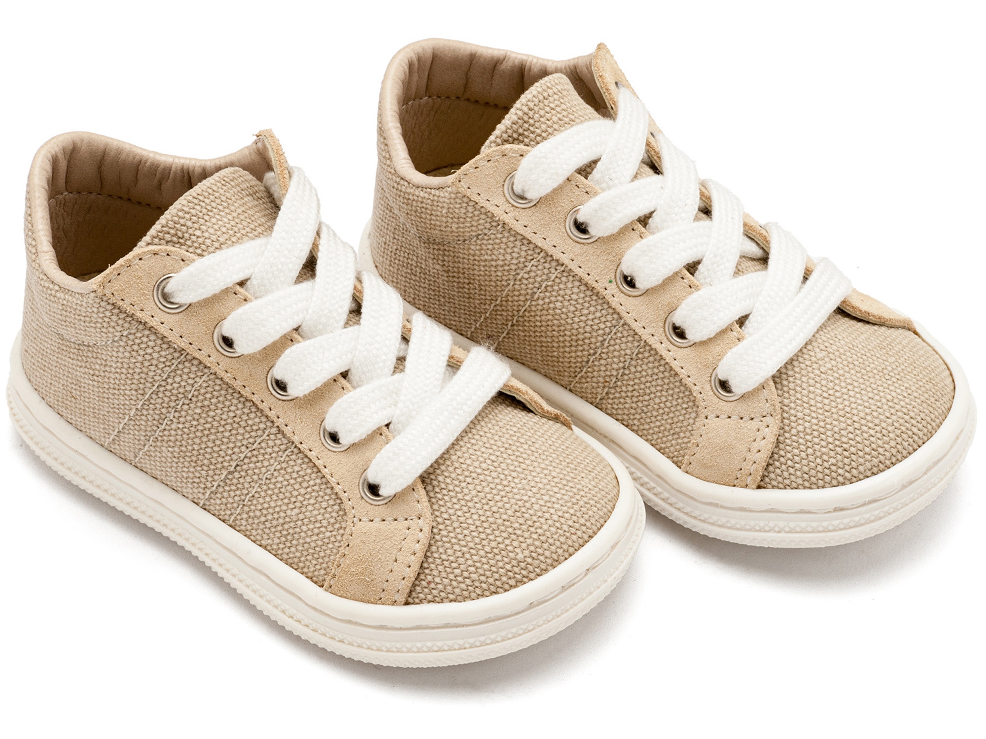 Babywalker Sneaker Canvas Μπεζ Babywalker Sneaker Canvas Μπεζ