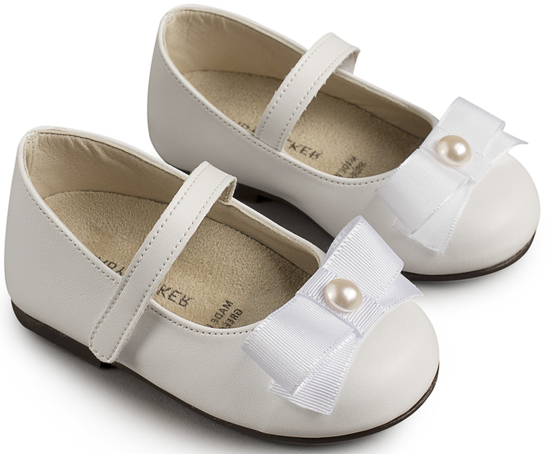 Babywalker Πέρλα Λευκό - Βαπτιστικά παπούτσια για κορίτσι