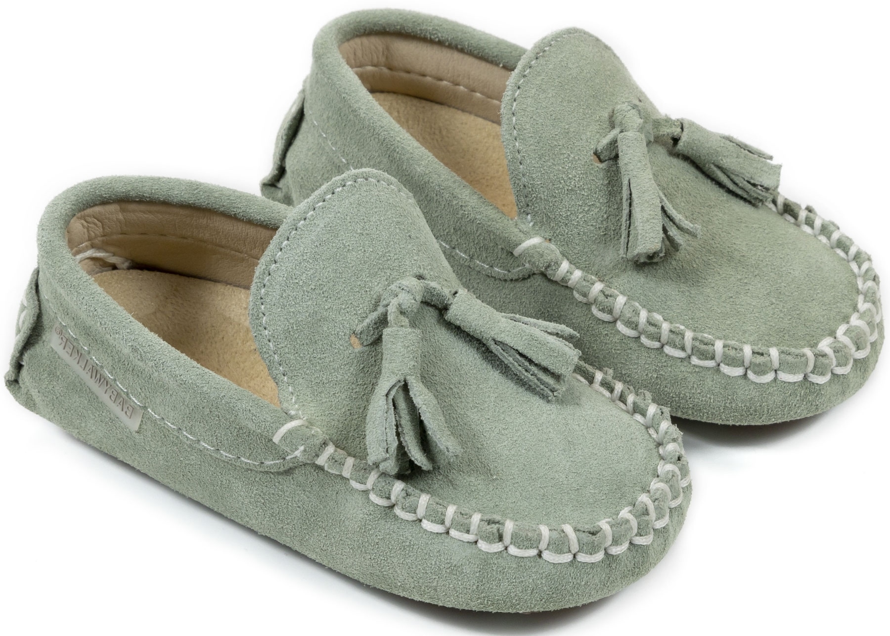 Babywalker Καστόρινο Loafer Μέντα - Βαπτιστικά παπούτσια για αγόρι
