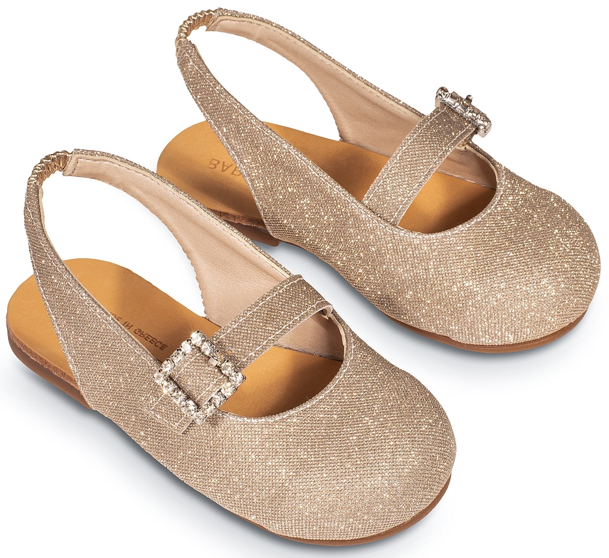 Γαλλικό γοβάκι χρυσό - Βαπτιστικά παπούτσια για κορίτσι