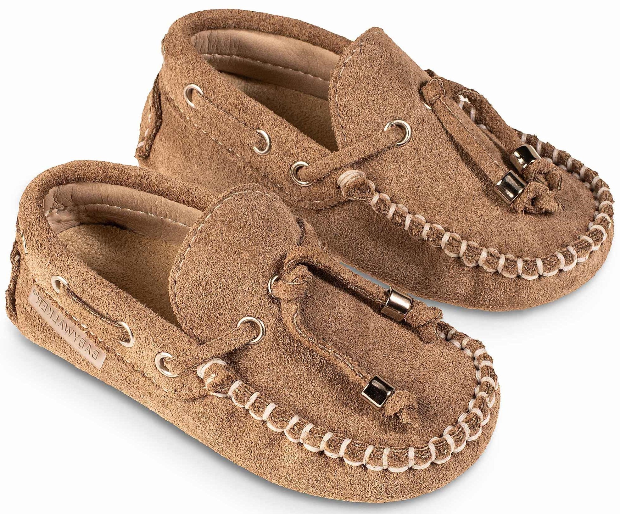 Babywalker Καστόρ Μοκασίνι Λαδί - Βαπτιστικά παπούτσια για αγόρι
