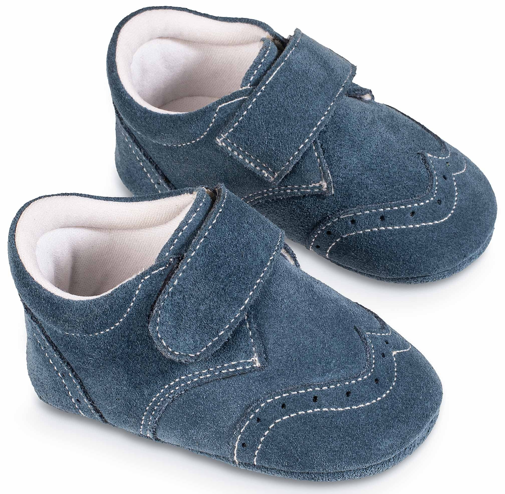 Babywalker Αγκαλιάς Μπλε Ρουά - Βαπτιστικά παπούτσια για αγόρι