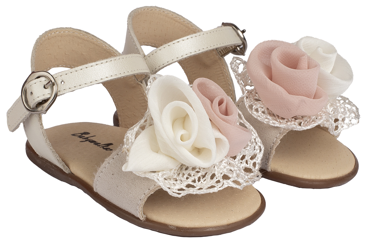Babywalker Πέδιλο Μουσελίνα - Βαπτιστικά παπούτσια για κορίτσι