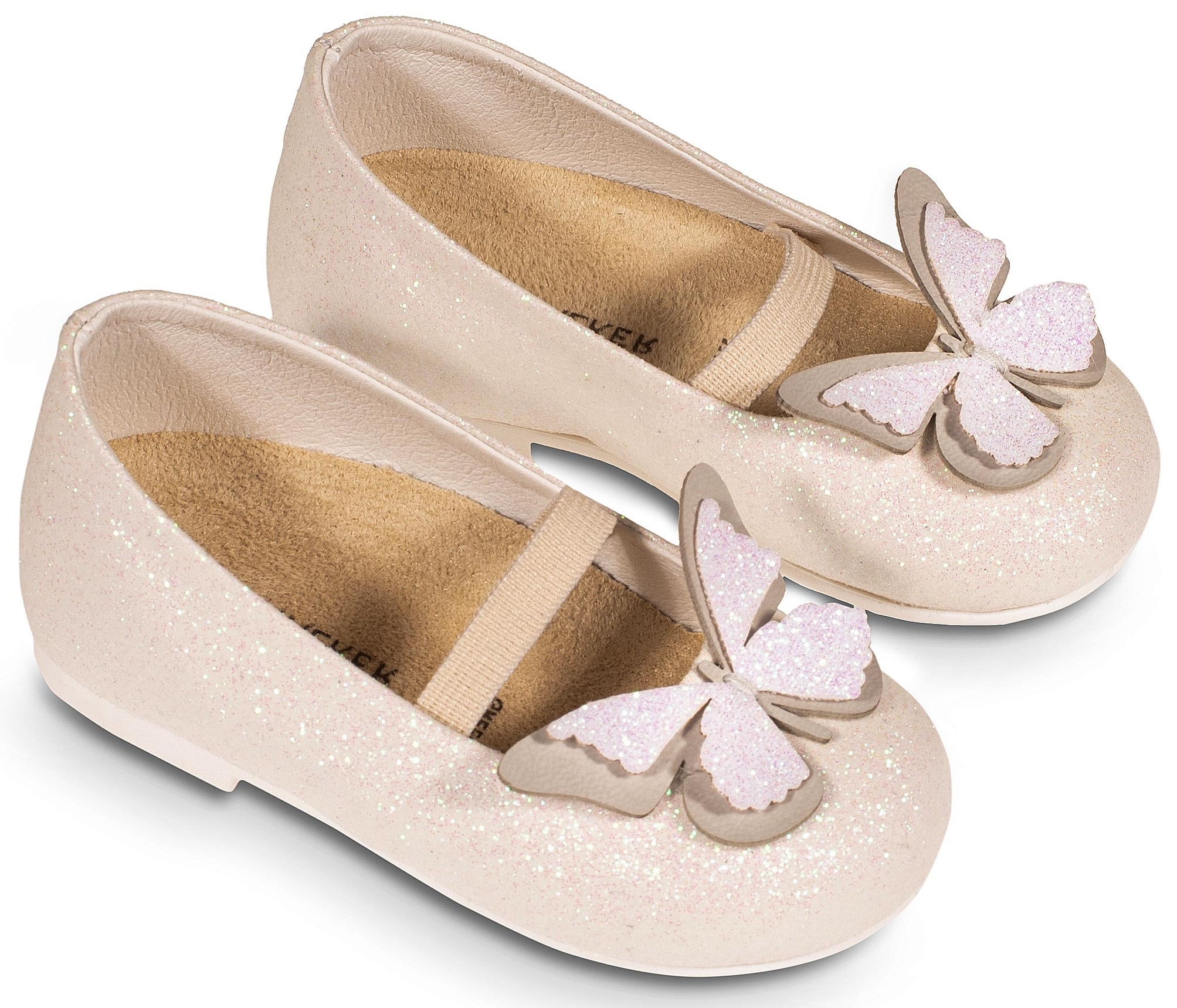 Babywalker γοβάκι με πεταλούδα λευκό - Βαπτιστικά παπούτσια για κορίτσι