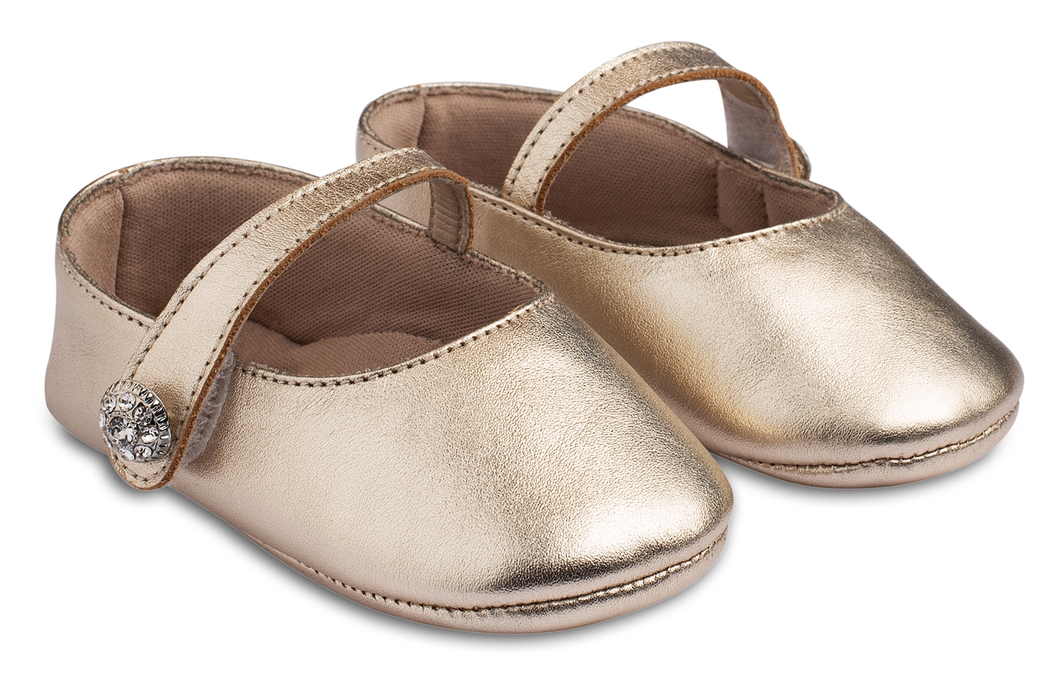 Babywalker Αγκαλιάς Simple Χρυσό - Βαπτιστικά παπούτσια για κορίτσι