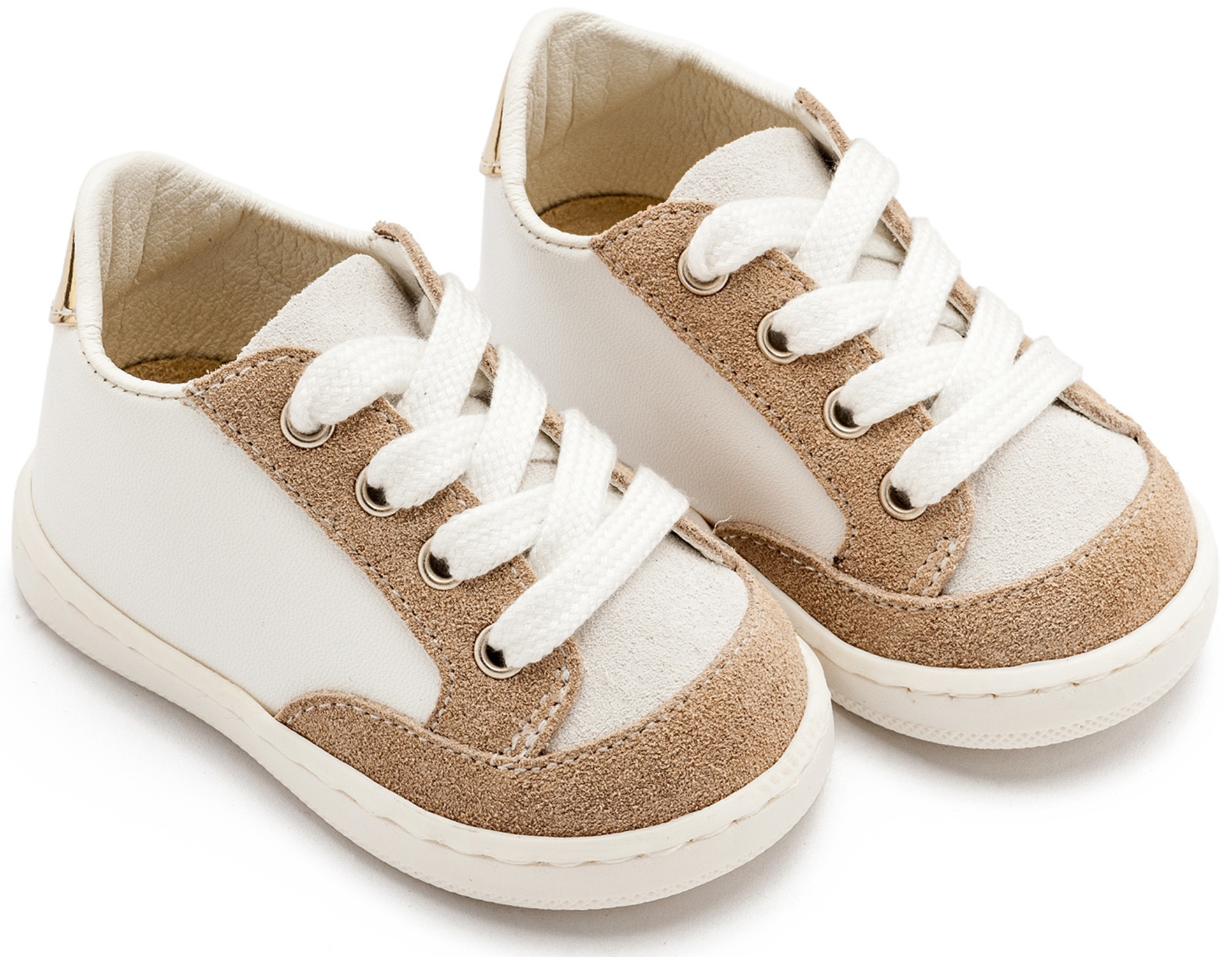 Babywalker πρώτα βήματα Sneaker Δίχρωμο Μπεζ Babywalker πρώτα βήματα Sneaker Δίχρωμο Μπεζ