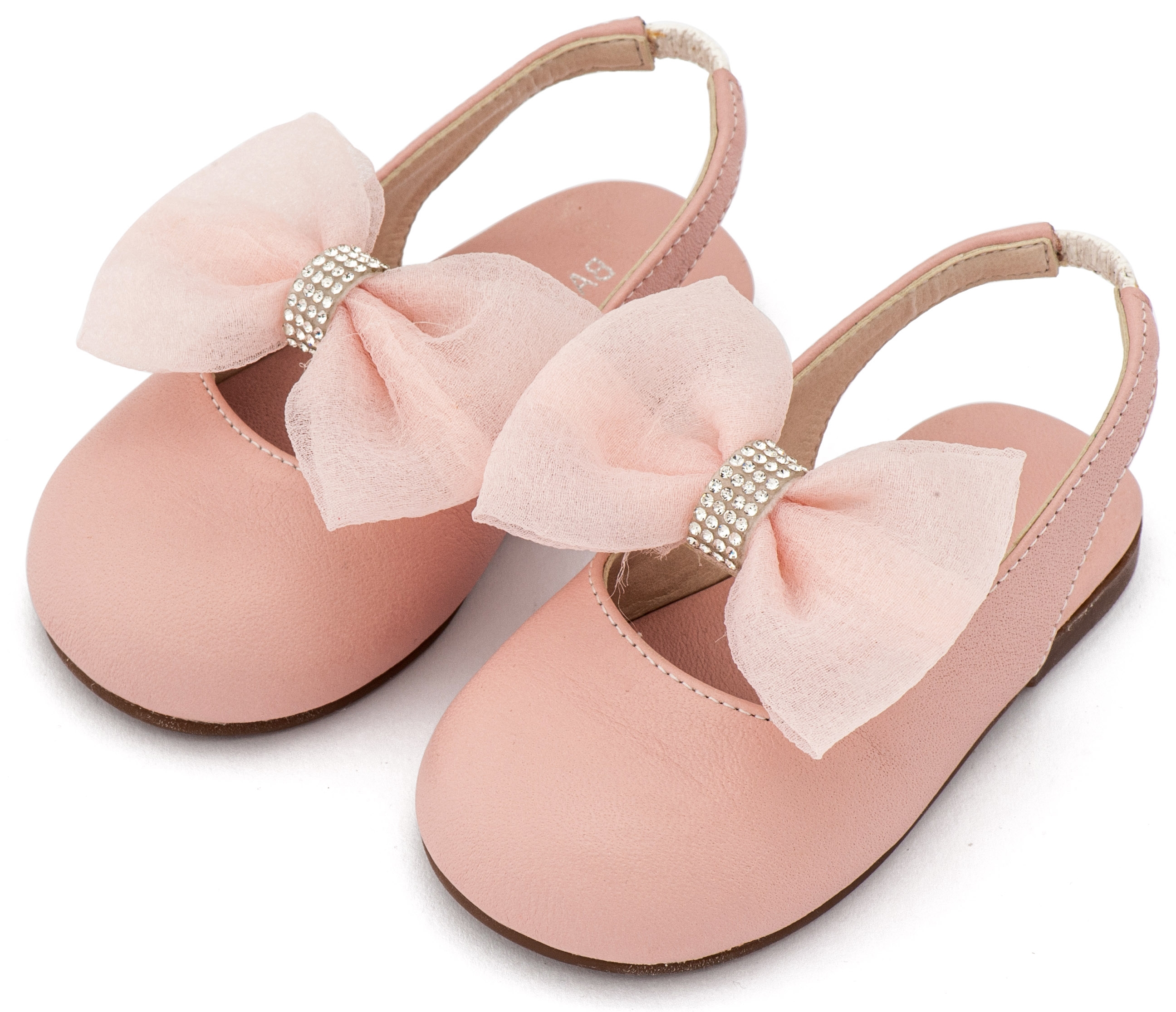 Σαμπό Ροζ Chiffon Φιόγκος & Στρας Σαμπό Ροζ Chiffon Φιόγκος & Στρας