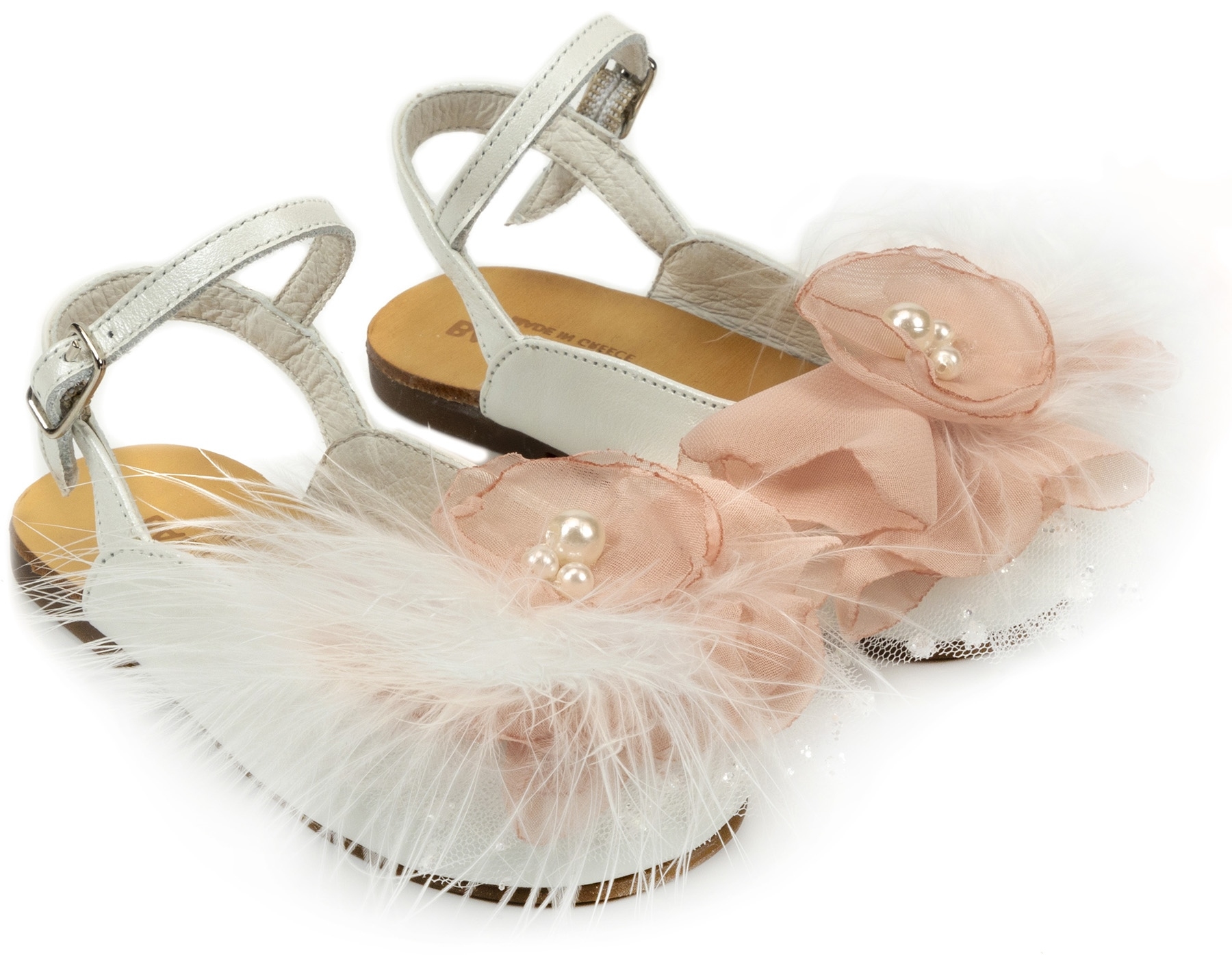 Babywalker πέδιλο Σαμπό Pink - Βαπτιστικά παπούτσια για κορίτσι