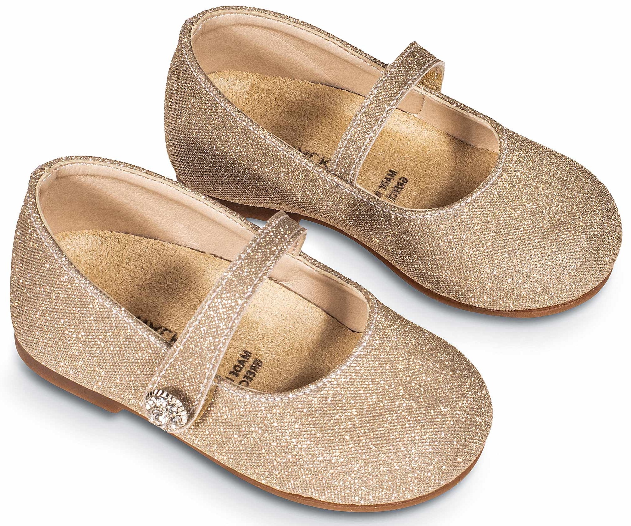 γοβάκι χρυσό βαπτιστικά παπούτσια για κορίτσι babywalker : 1
