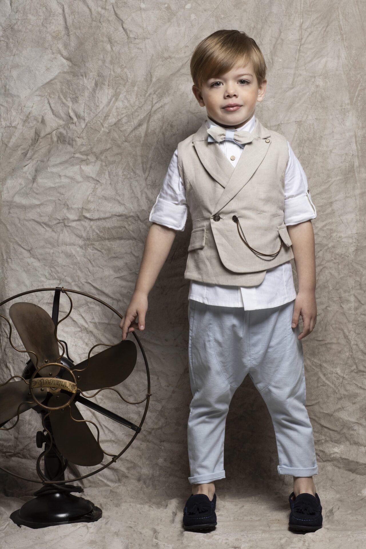 βαπτιστικά ρούχα αγόρι ιωάννα τούνη κουστούμι γιλέκο baby bloom : 1