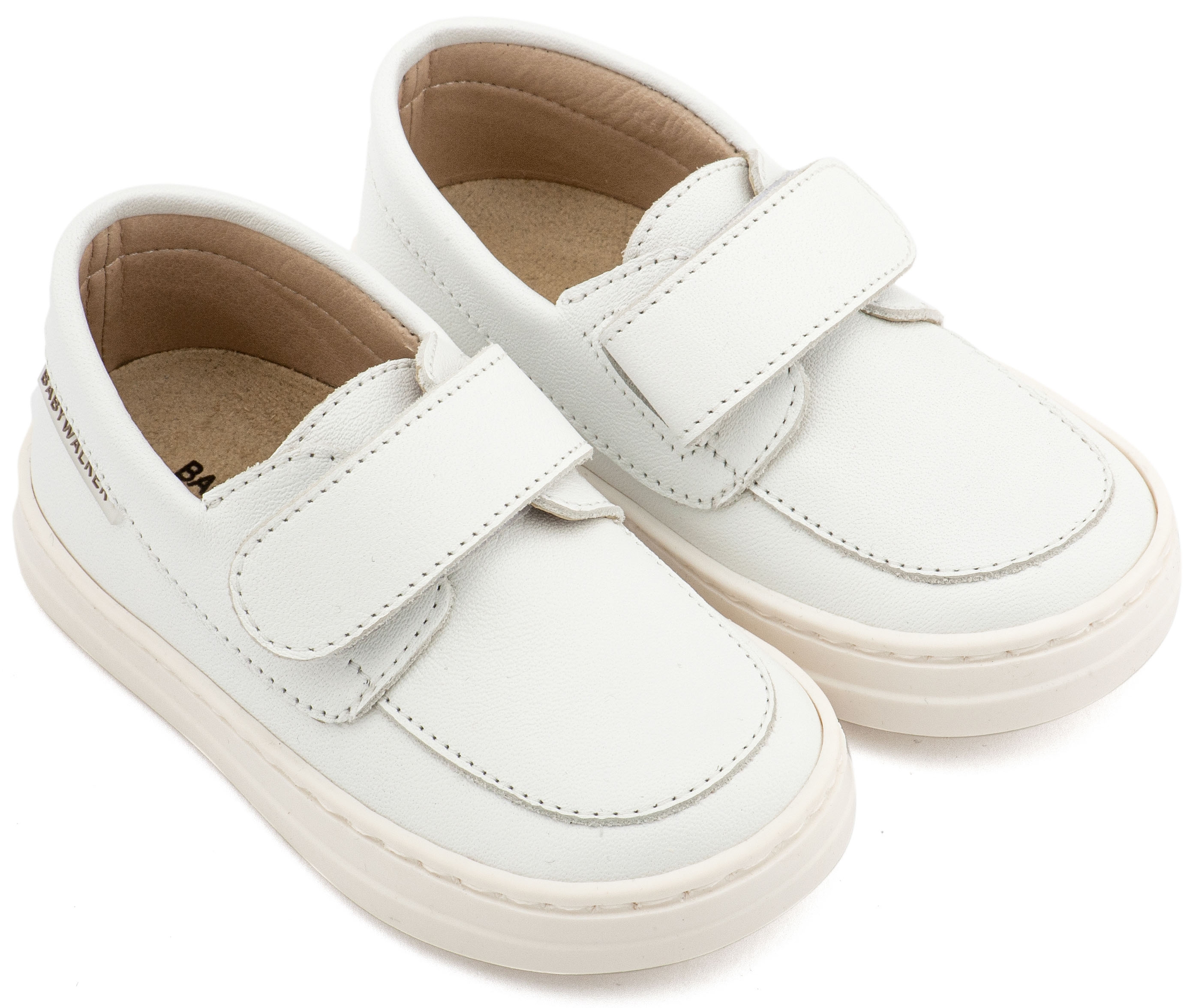 Μοκασίνι με χράτς Λευκό Μοκασίνι με χράτς Λευκό