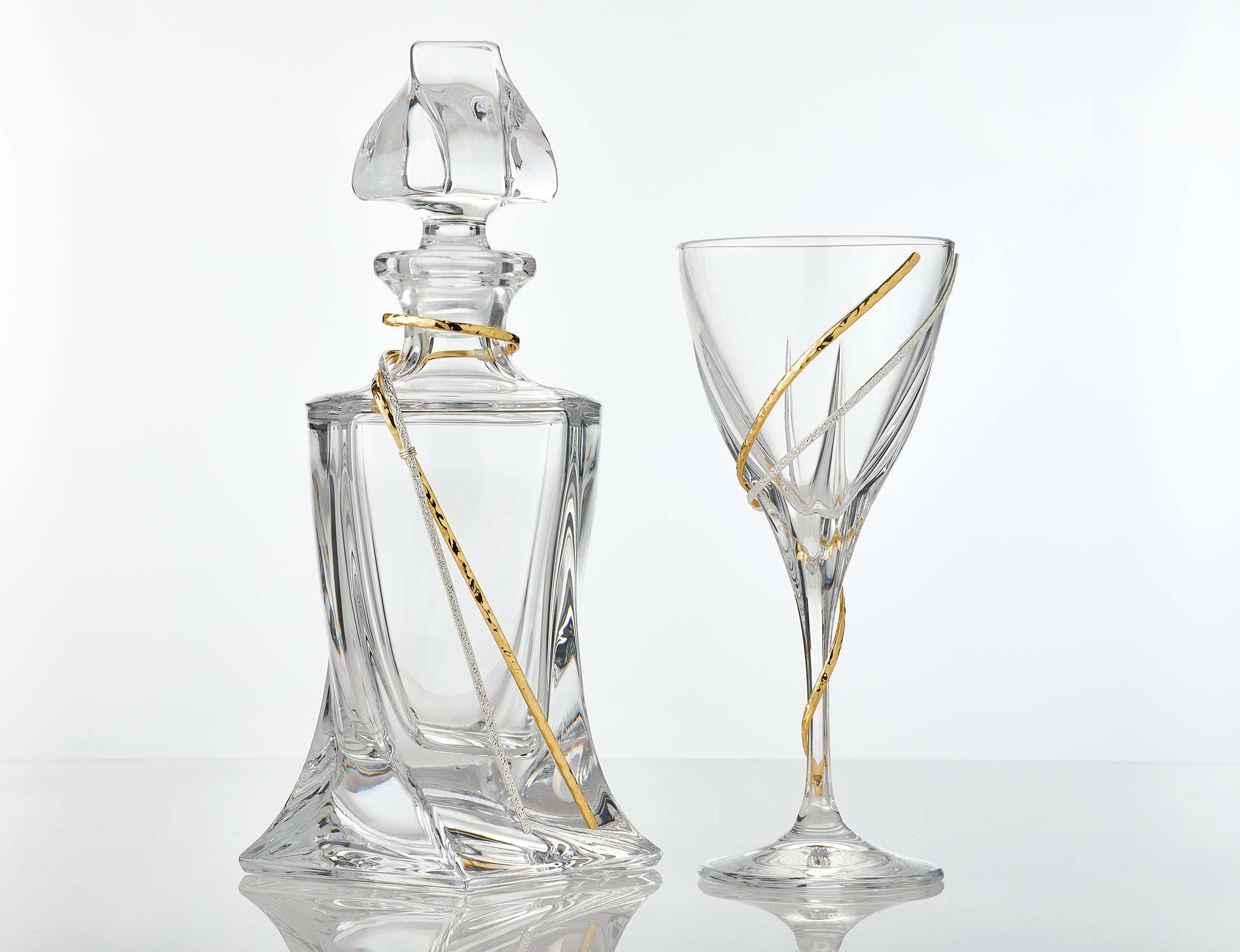 Κρυστάλλινο σετ Καράφα & Ποτήρι : 1