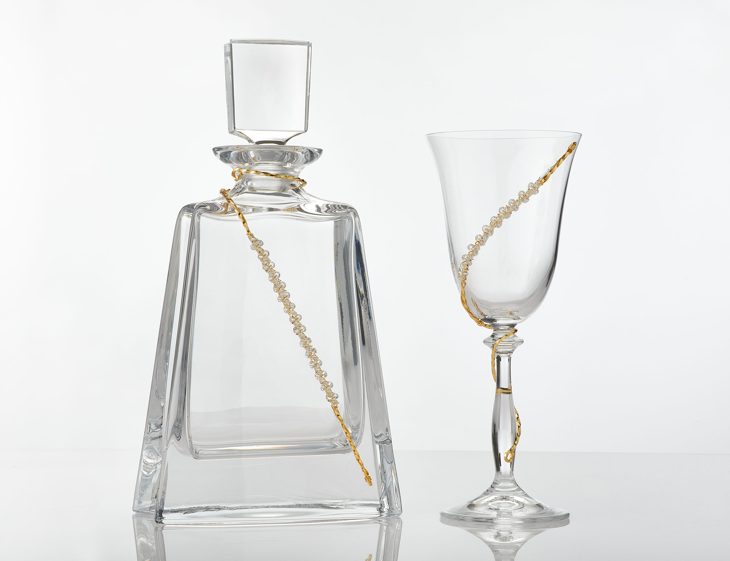 Κρυστάλλινο σετ Καράφα & Ποτήρι : 1