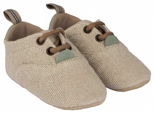 Babywalker Αγκαλιάς Δετό Μπεζ - Βαπτιστικά παπούτσια για αγόρι