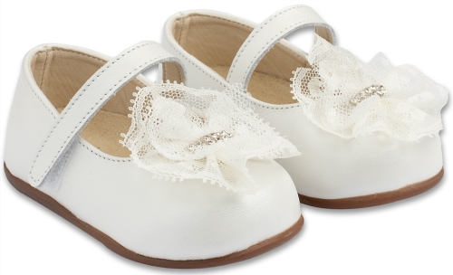 Babywalker Δαντέλα Ivory - Βαπτιστικά παπούτσια για κορίτσι