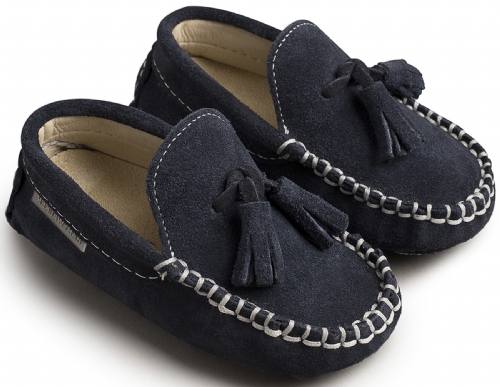 Babywalker Καστόρινο Loafer Μπλε - Βαπτιστικά παπούτσια για αγόρι