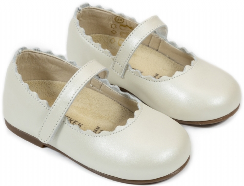 Babywalker Keep it Simple Εκρού - Βαπτιστικά παπούτσια για κορίτσι