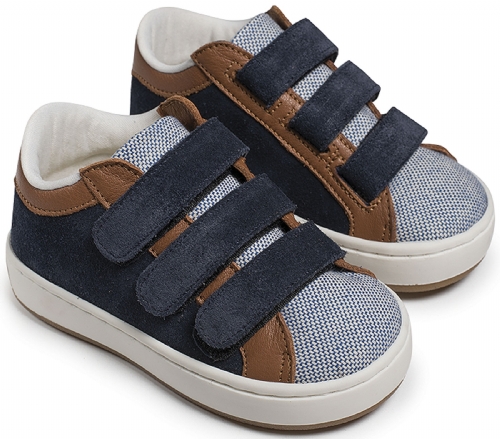 Babywalker Τρία Υλικά - Βαπτιστικά παπούτσια για αγόρι