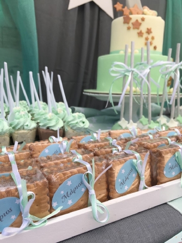 candy bar βάπτιση αγόρι μέντα αστέρι