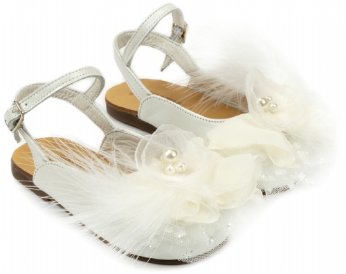 Babywalker πέδιλο Σαμπό ivory - Βαπτιστικά παπούτσια για κορίτσι
