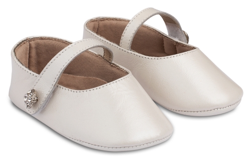 Babywalker Αγκαλιάς Simple Εκρού - Βαπτιστικά παπούτσια για κορίτσι