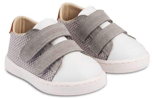 Babywalker Παπούτσι πρώτα βήματα Γκρι - Βαπτιστικά παπούτσια για αγόρι