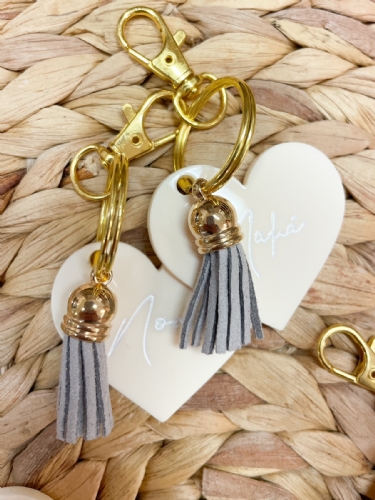 Μπρελόκ Set Μαμά Νονά Μπεζ