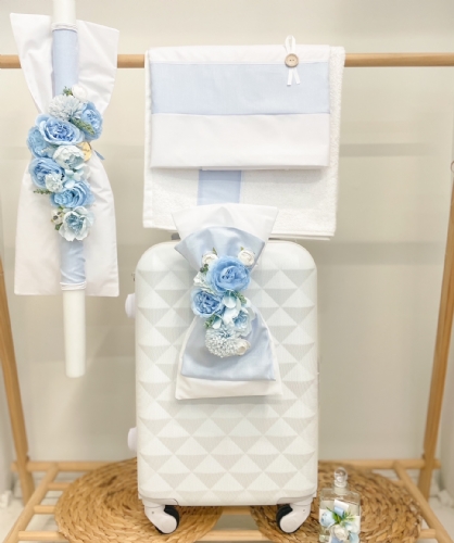 Set Floral light blue