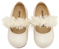 Babywalker βαπτιστικό παπούτσι για κορίτσι τούλινο εκρού 3602 : 2