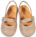 babywalker βαπτιστικά παπούτσια για κορίτσι χρυσό γυαλιστερό γλίτερ : 2