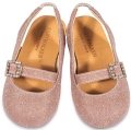 babywalker βαπτιστικά παπούτσια για κορίτσι ροζ γυαλιστερό γλίτερ : 2