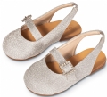 babywalker βαπτιστικά παπούτσια για κορίτσι ασημί γυαλιστερό γλίτερ : 3