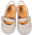 babywalker βαπτιστικά παπούτσια για κορίτσι ασημί γυαλιστερό γλίτερ : 2
