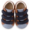 5147 babywalker sneaker παπούτσι μπλε καφέ με χρατς : 2