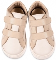 βαπτιστικά παπούτσια για αγόρι σνίκερ μπεζ λευκό μέντα babywalker : 2