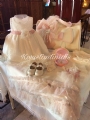Πακέτο βάπτισης για κορίτσι ροζ ρομαντικό vintage με μαλακή τσάντα : 8
