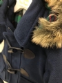 Χειμερινό βαπτιστικό μοντγκόμερι πανωφόρι για αγόρι με γούνα στην κουκούλα : 3