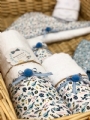 σετ πετσέτες για το μπάνιο του μωρού,αγόρι,μπλε σχέδια φλοράλ δάσος : 2