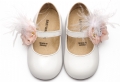 Babywalker βαπτιστικό παπούτσι Γοβάκι με Λουλούδια και Πούπουλα BW4887  : 2