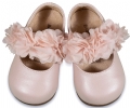 βαπτιστικά παπούτσια για κορίτσι λουλούδια φρου φρου babywalker ροζ : 2