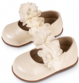 βαπτιστικά παπούτσια για κορίτσι λουλούδια φρου φρου babywalker : 3