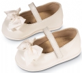 βαπτιστικά παπούτσια για κορίτσι λευκό babywalker φιογκάκι : 3