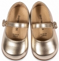 πρώτα βήματα βαπτιστικό παπούτσι κορίτσι χρυσό pri2624 babywalker : 2
