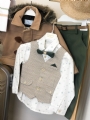 βαπτιστικά ρούχα για αγόρι χειμερινό παλτό  ταμπά πράσινο μέντα μπεζ : 2