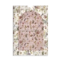 προσκλητήριο βάπτισης κορίτσι φλοράλ floral εκτύπωση φάκελος διάφανος ριζόχαρτο λουλούδια ροζ μοβ ματζέντα φουξ ροζ : 2