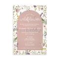 προσκλητήριο βάπτισης κορίτσι φλοράλ floral εκτύπωση φάκελος διάφανος ριζόχαρτο λουλούδια ροζ μοβ ματζέντα φουξ ροζ : 3